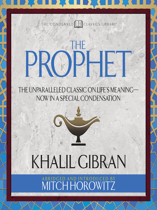 Title details for The Prophet by Khalil Gibran - Available